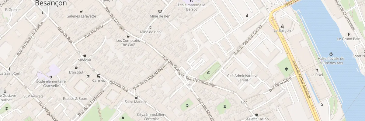 Plan du 105 Rue des Granges à Besançon