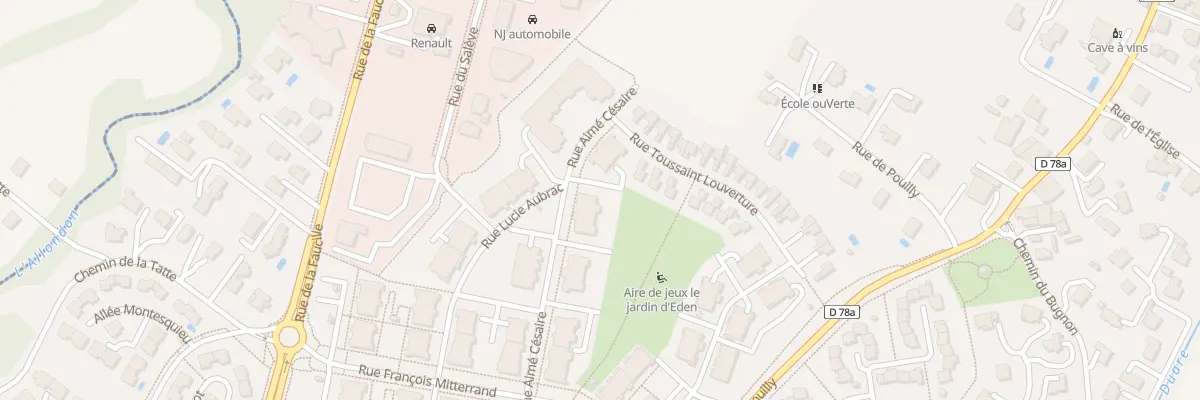 Plan du 170 Rue Aimé Césaire à Saint-Genis-Pouilly