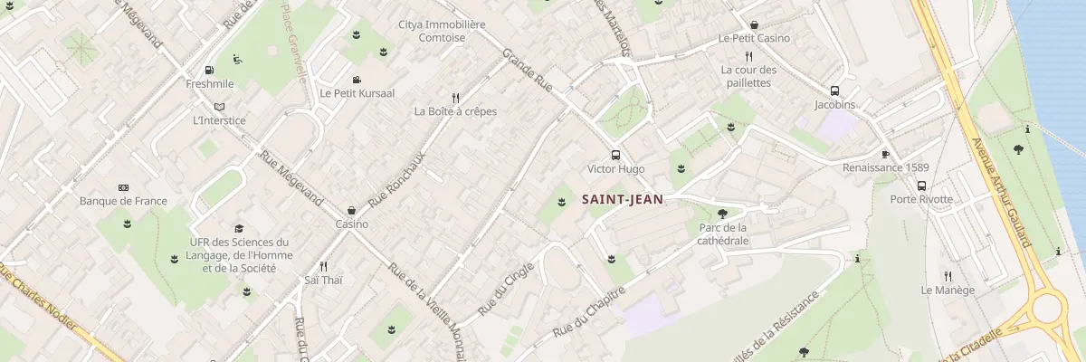 Plan du 15 Rue Ernest Renan à Besançon
