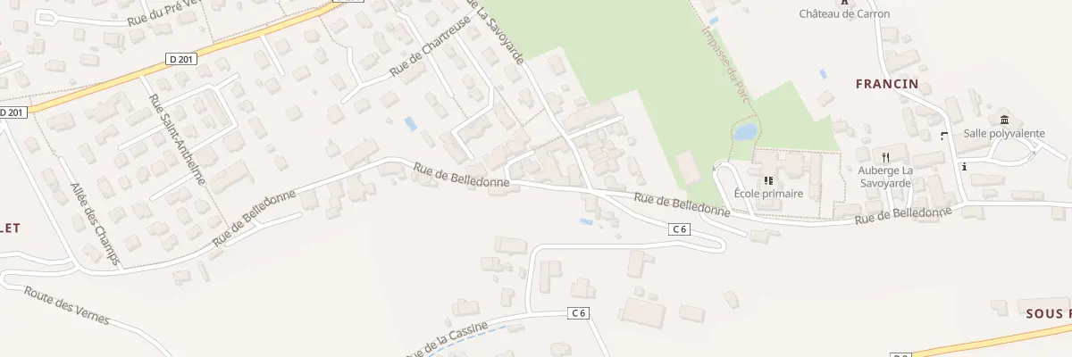 Plan du 836 Rue de Belledonne à Porte-de-Savoie