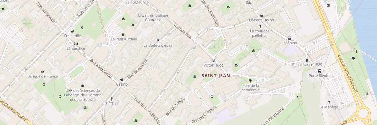 Plan du 11 Rue Ernest Renan à Besançon