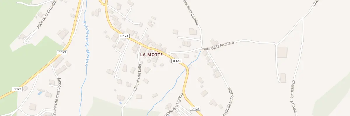Plan du 2484 Rte de la Motte à Cernex