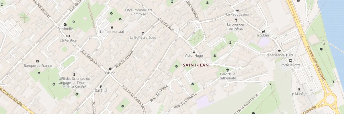 Plan du 13 Rue Ernest Renan à Besançon