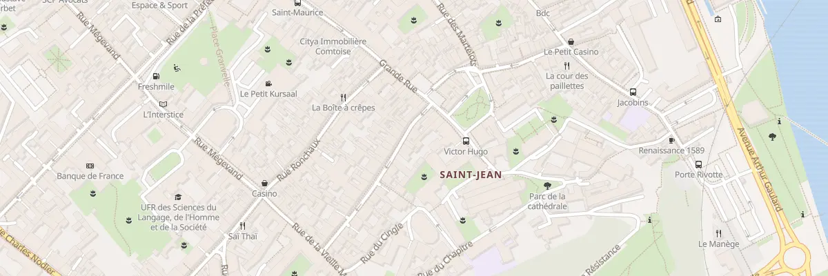 Plan du 9 Rue Ernest Renan à Besançon