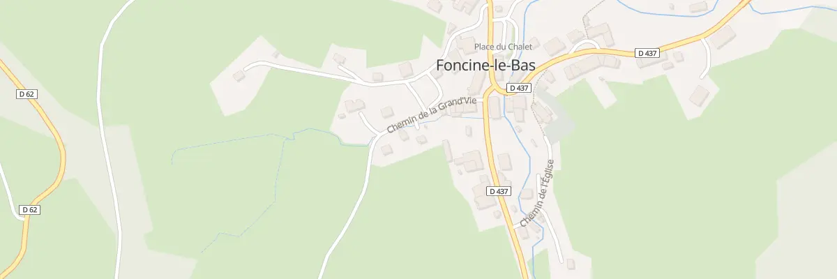 Plan du 83 Che de la Grand Vie à Foncine-le-Bas