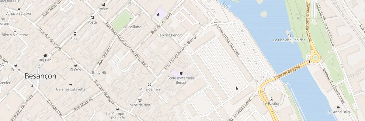 Plan du 58 Rue Bersot à Besançon