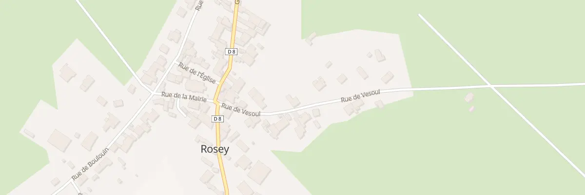 Plan du 7 Rue de Vesoul à Rosey
