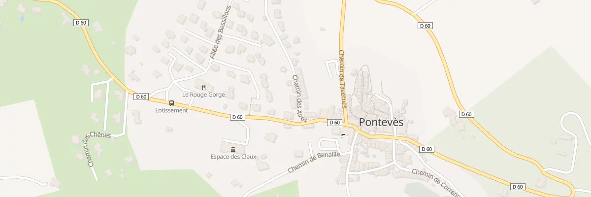 Plan du 5457 Les Costes à Pontevès