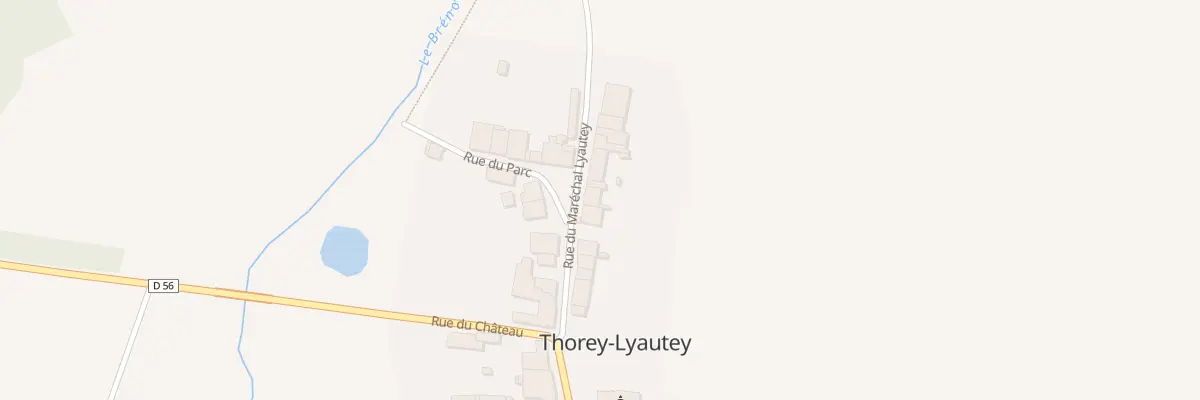 Plan du 3 Rue du Maréchal Lyautey à Thorey-Lyautey