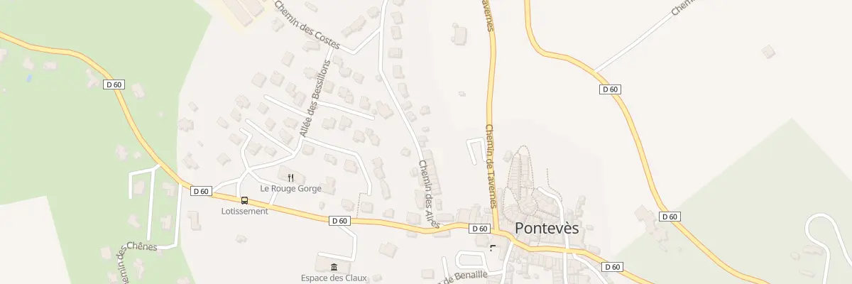 Plan du 5038 Les Costes à Pontevès