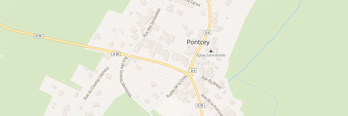 Plan du 34 Rue des Minières à Pontcey
