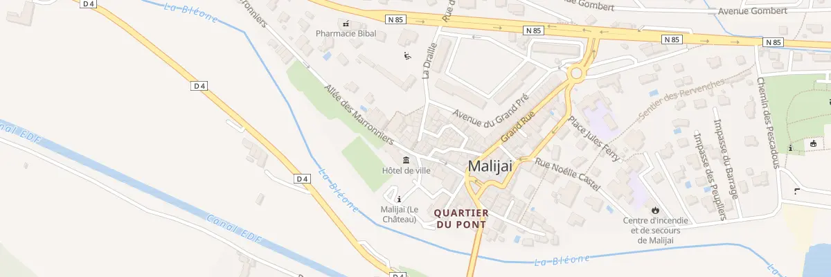 Plan du 7051 Le Village à Malijai