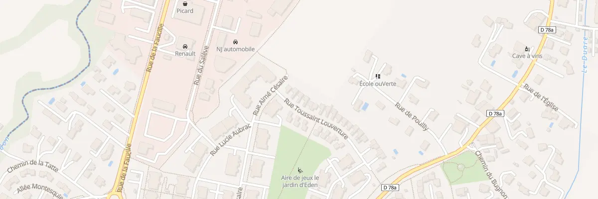 Plan du 80 Rue Toussaint Louverture à Saint-Genis-Pouilly