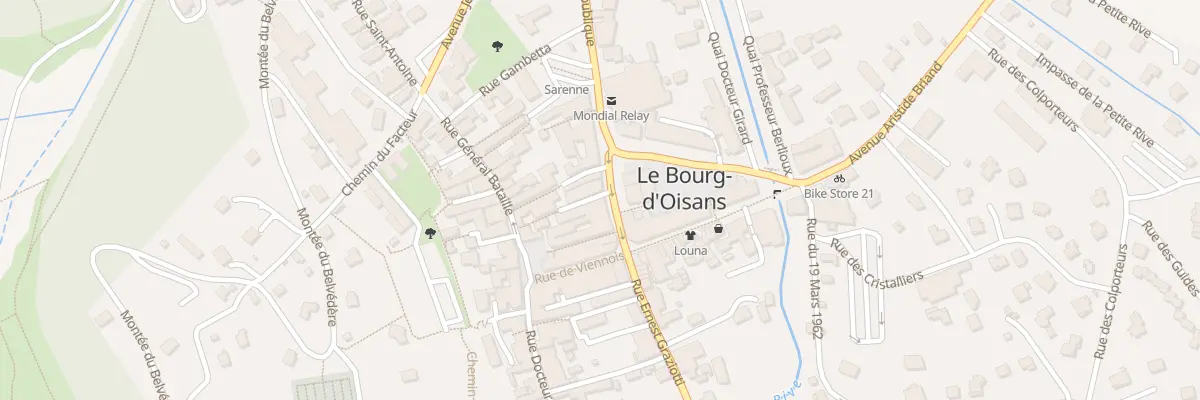 Plan du 15 Av de la République au Bourg-d’Oisans