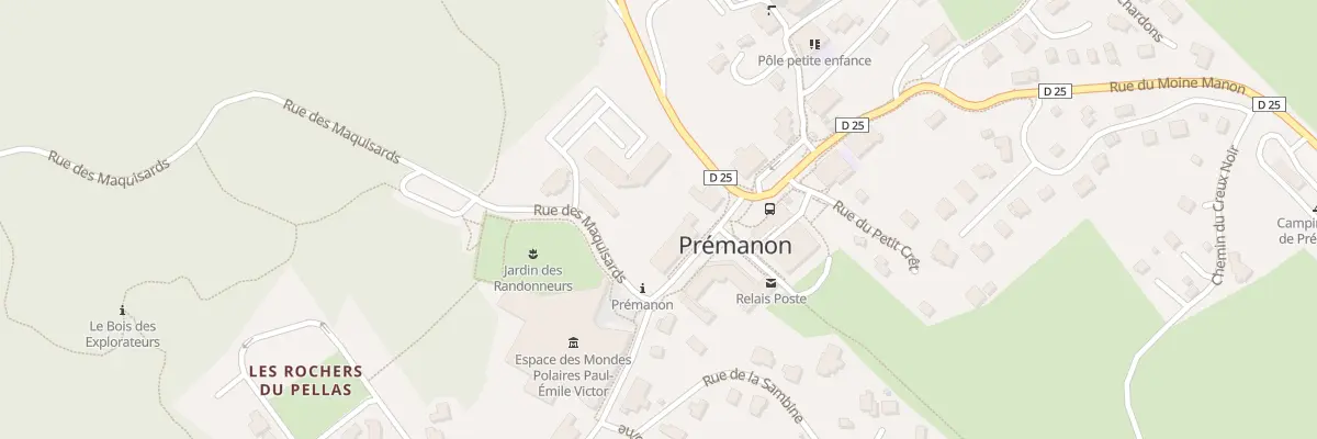 Plan du 50 Rue de la Croix de la Teppe à Prémanon