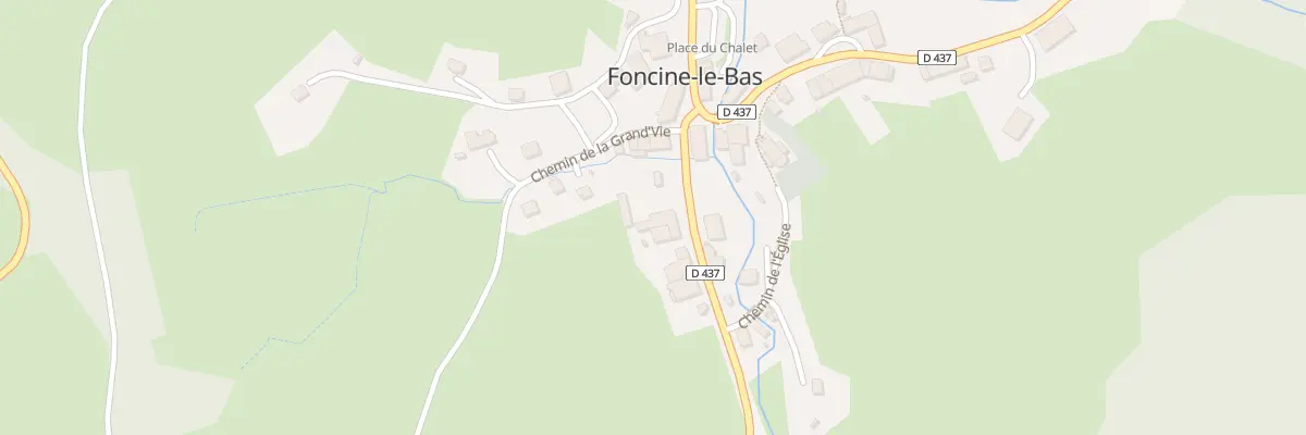 Plan du 92 Rte de Saint Laurent à Foncine-le-Bas