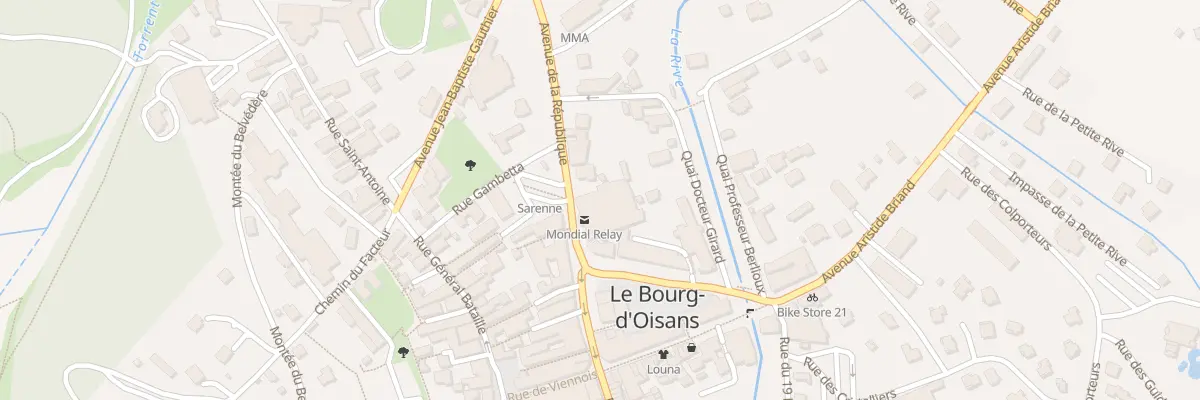 Plan du 38 Av de la République au Bourg-d’Oisans