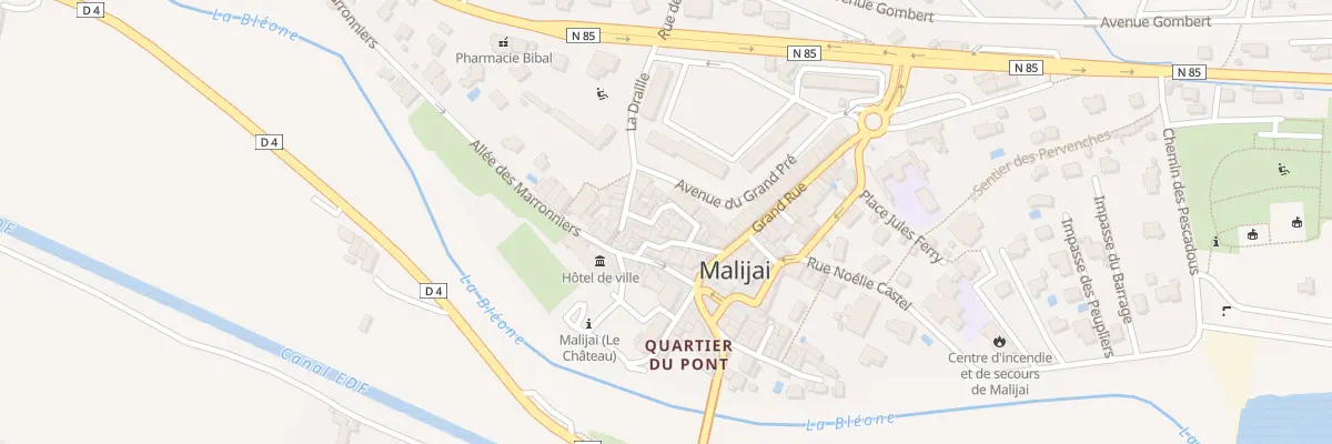 Plan du 11 Rue des Grandes Fénières à Malijai