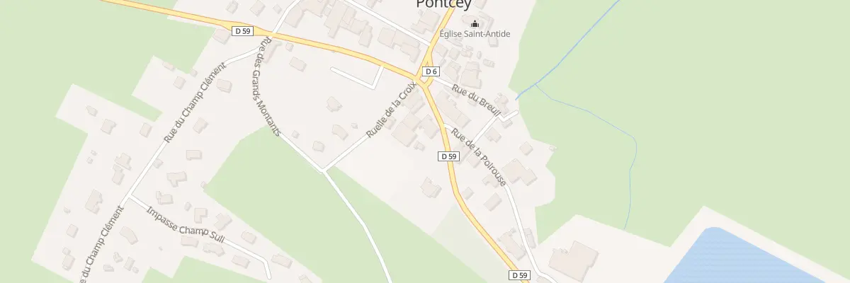 Plan du 14 Rue du Tacot à Pontcey