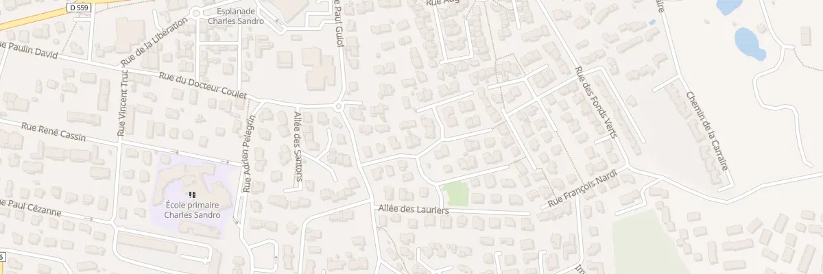 Plan du 76 All des Flamboyants au Pradet