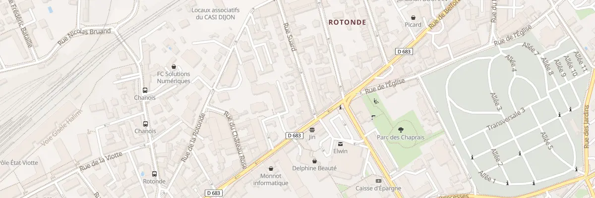Plan du 3 Rue Suard à Besançon