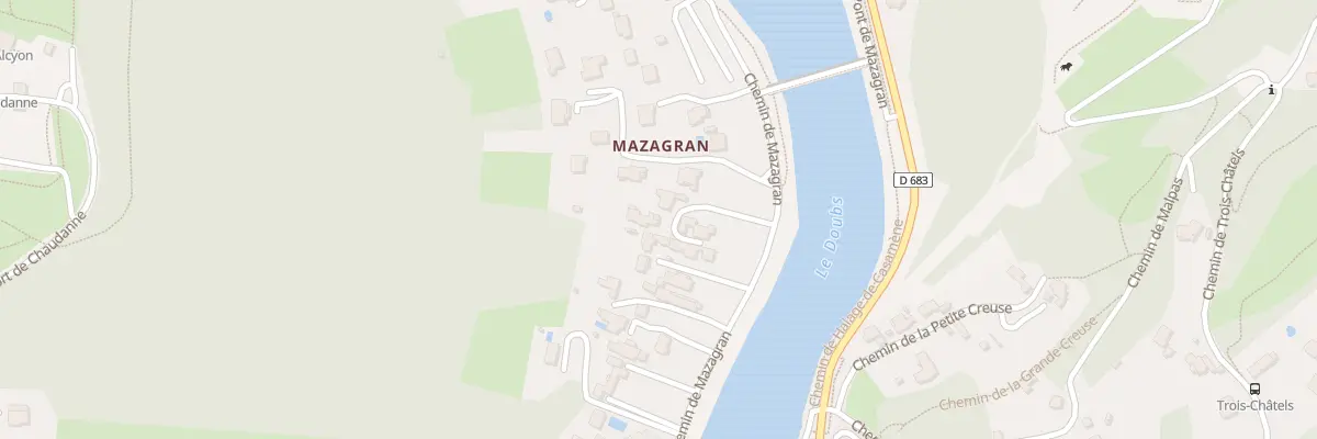 Plan du 28B Che de Mazagran à Besançon