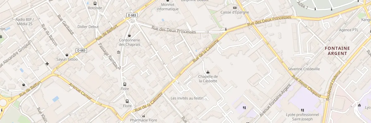Plan du 21 Rue de la Cassotte à Besançon