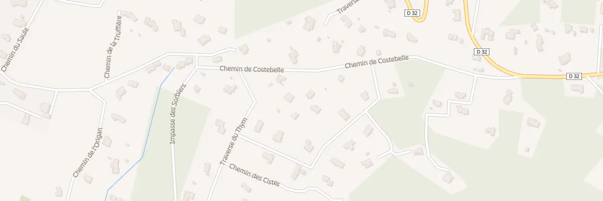 Plan du 9005 Coste Belle à Tavernes