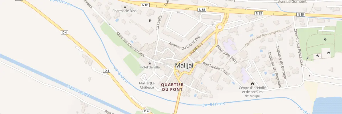 Plan du 1 Rue des Grandes Fénières à Malijai
