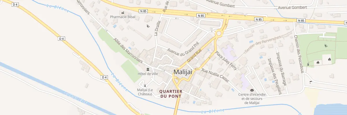Plan du 4 Rue des Grandes Fénières à Malijai