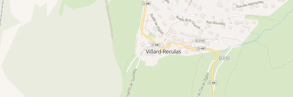 Plan de Village de Villard Reculas à Villard-Reculas