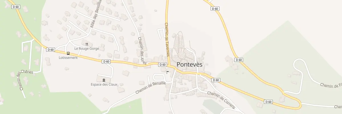 Plan du 5096 Rue du Portalet à Pontevès