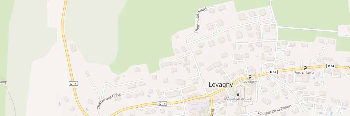 Plan du 125 Che des Suards à Lovagny