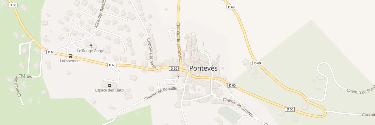 Plan du 5105 Rue Basse à Pontevès