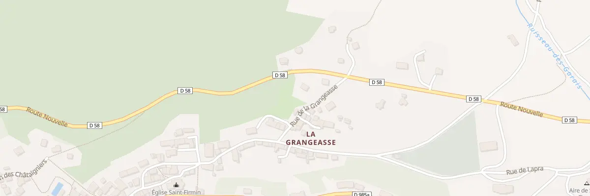 Plan du 5330 Les Sagnes à Saint-Firmin