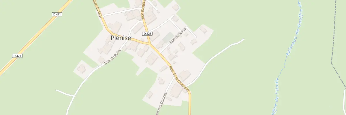Plan du 2 Rue Bellevue à Plénise