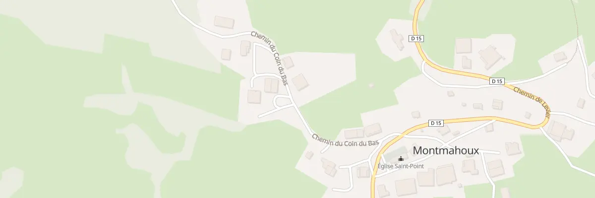 Plan de Au Village à Montmahoux