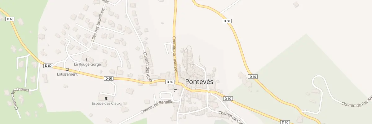 Plan du 5111 Rue du Portalet à Pontevès