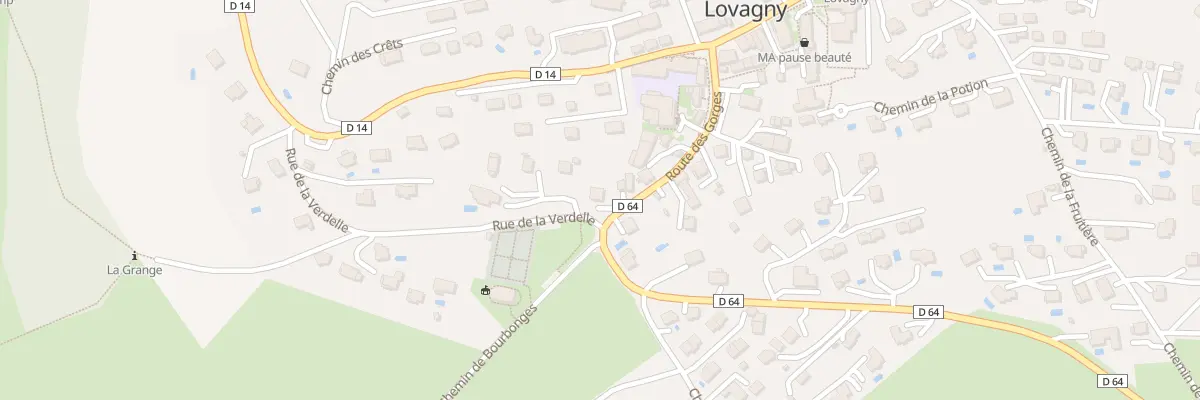 Plan du 166 Rte des Gorges à Lovagny