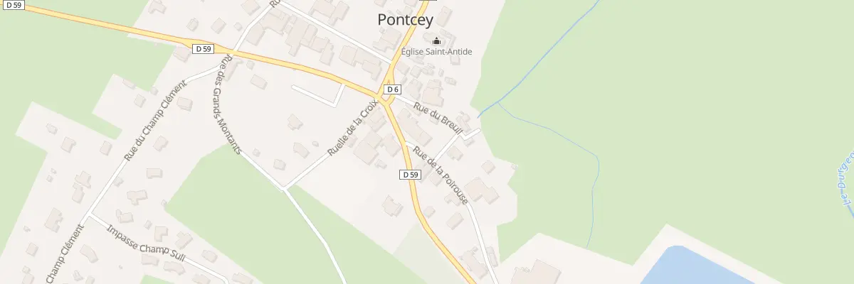 Plan du 35 Rue de la Poirouse à Pontcey