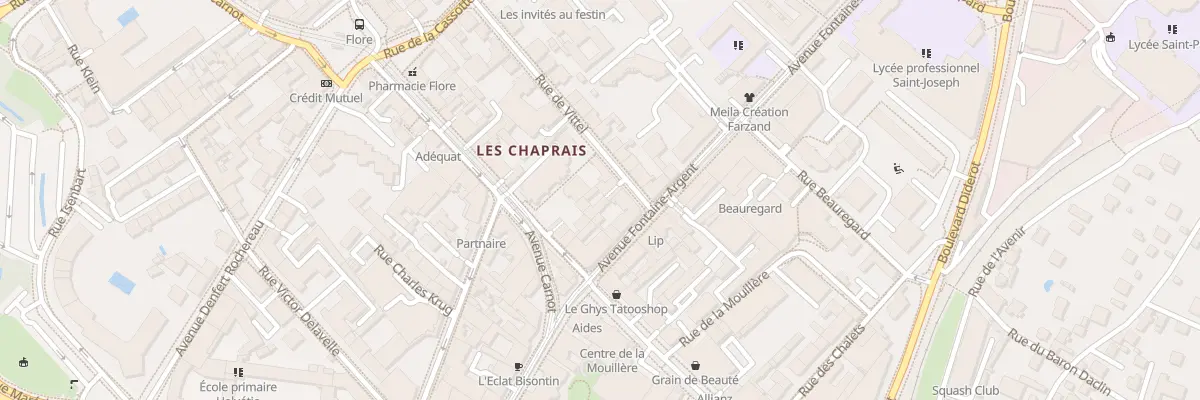 Plan du 3 Rue de Vittel à Besançon