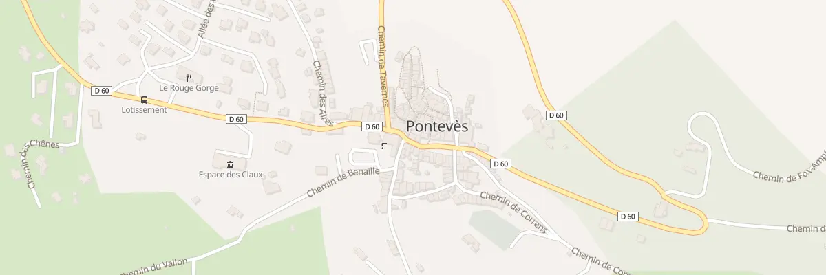 Plan du 5442 Rue Grande à Pontevès