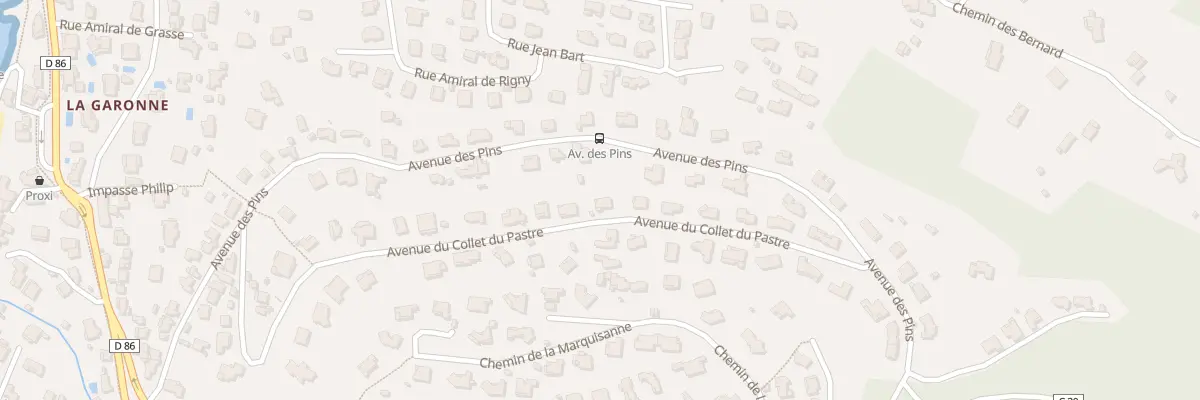 Plan du 453 Av du Collet du Pastre au Pradet