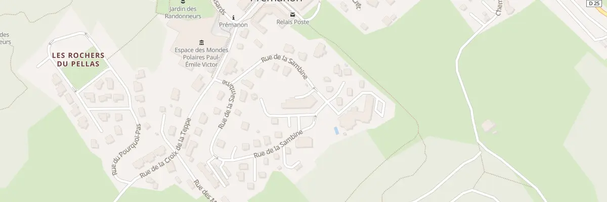 Plan du 369 Rue de la Sambine à Prémanon