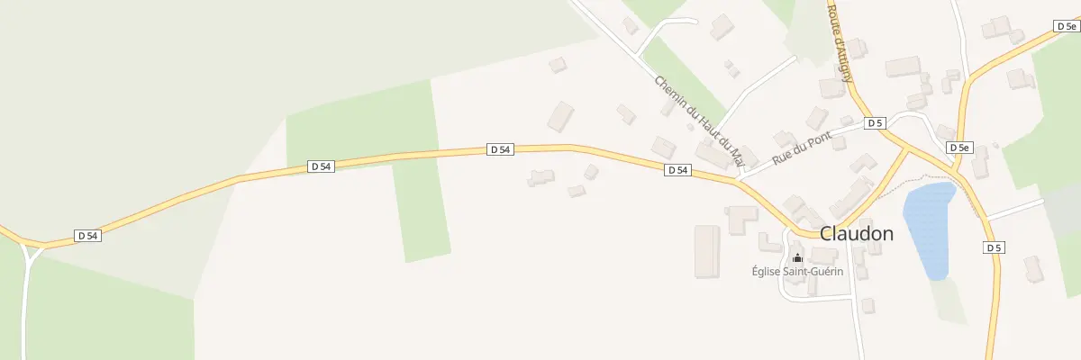 Plan du 33 Rue de l’Eglise à Claudon