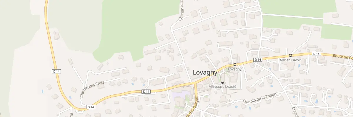 Plan du 87 Che des Suards à Lovagny