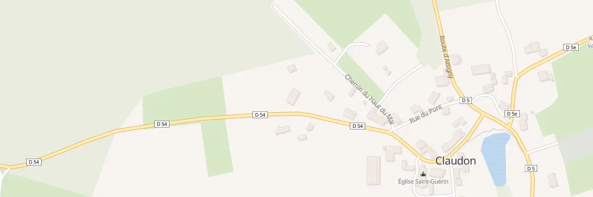 Plan du 22 Rue de l’Eglise à Claudon