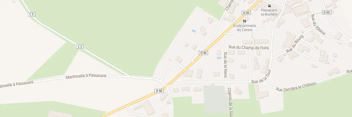 Plan du 6 Rue de Vougécourt à Passavant-la-Rochère