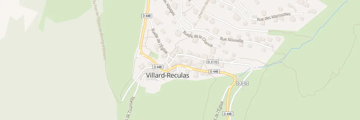 Plan du 4 Rte d’Huez à Villard-Reculas