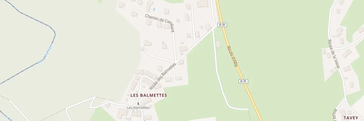 Plan du 281 Rte des Balmettes à Mûres
